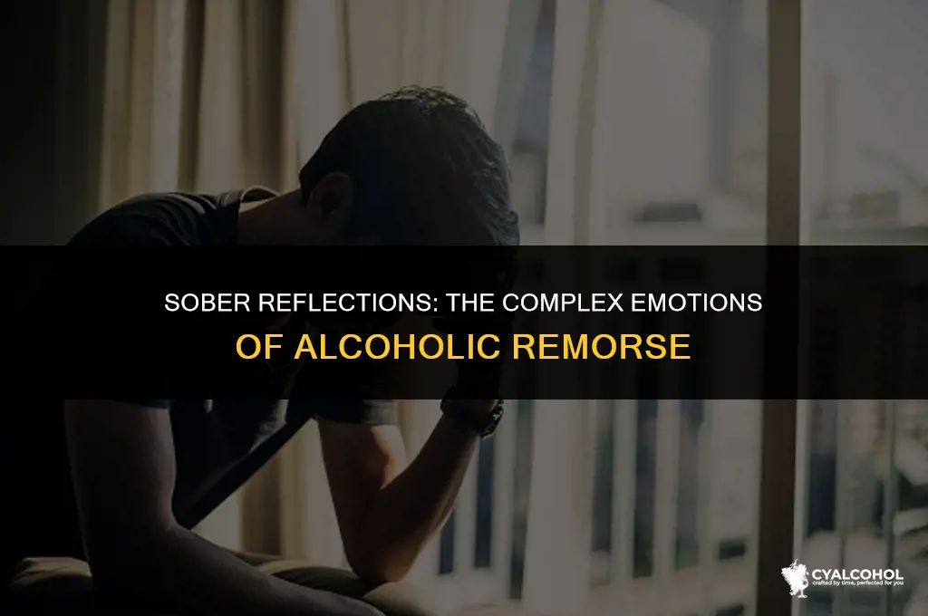 does an alcoholic feel remorse