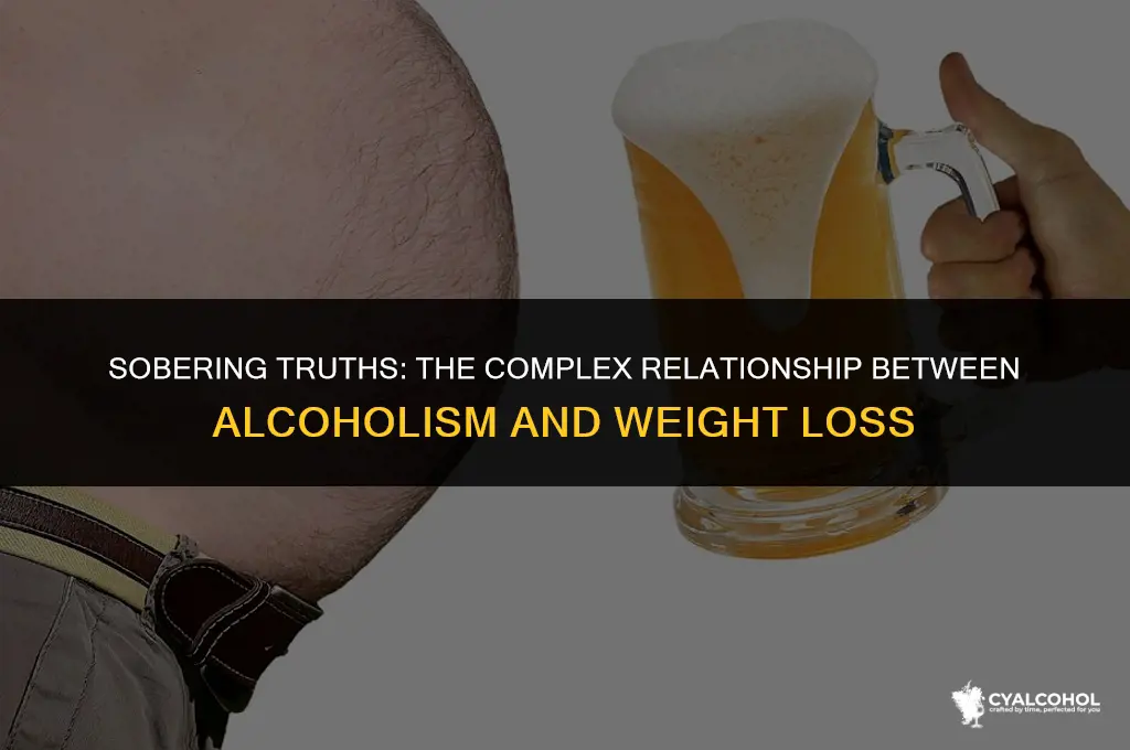 does an alcoholic loose weight