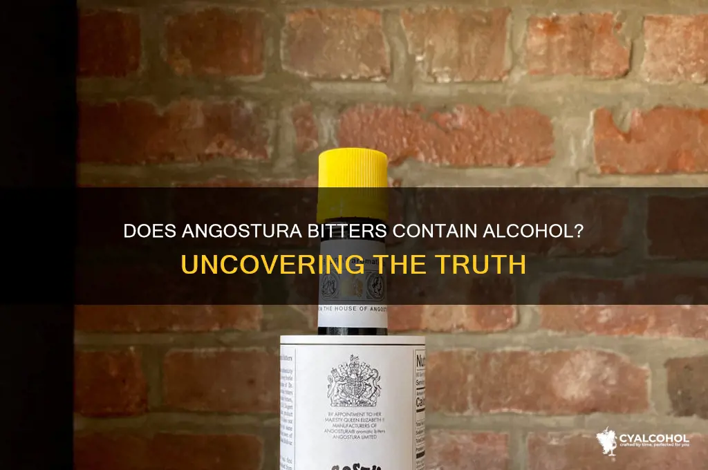 does angostura have alcohol