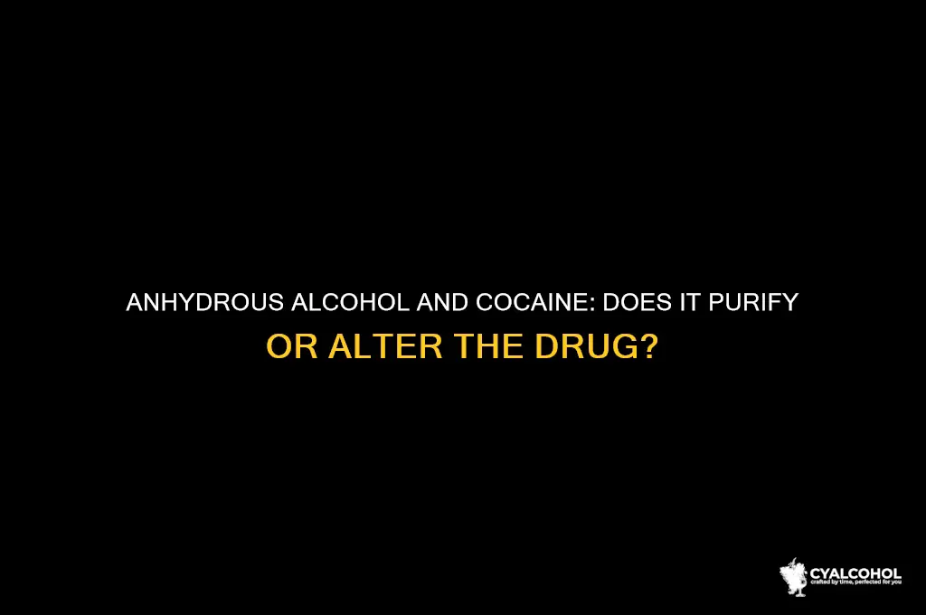 does anhydrous alcohol was purify cocaine