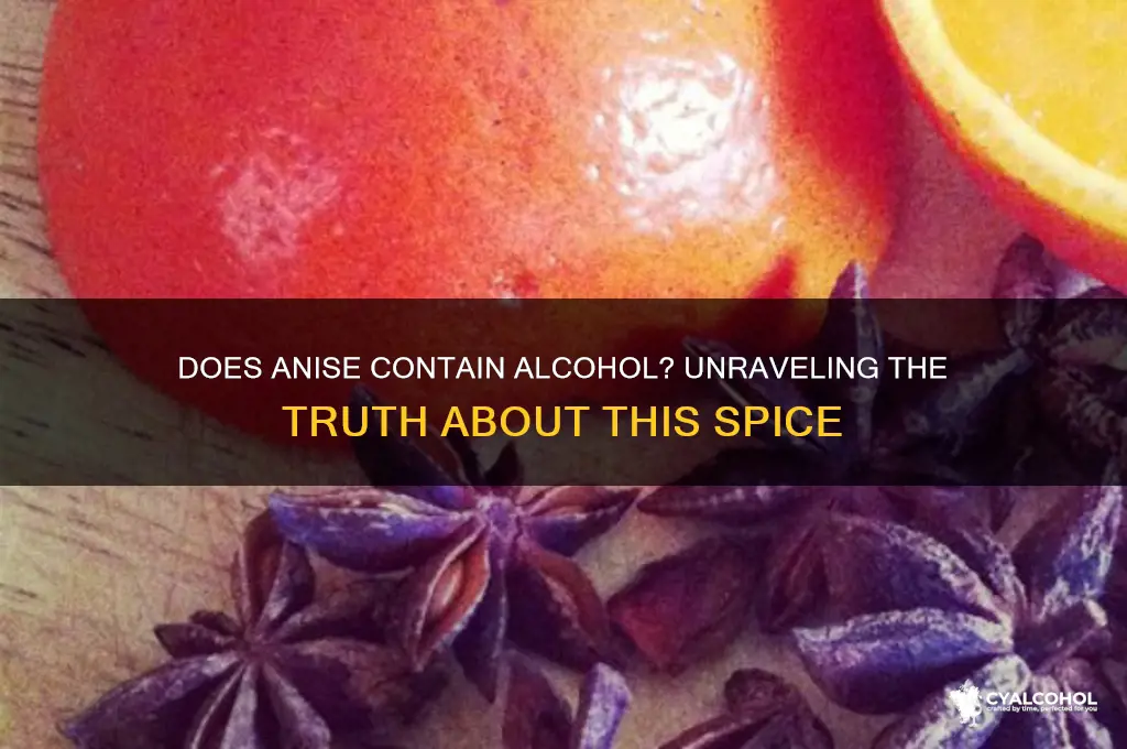 does anise have alcohol