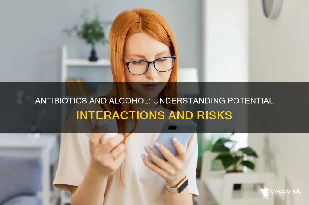 does antibiotics interact with alcohol mean