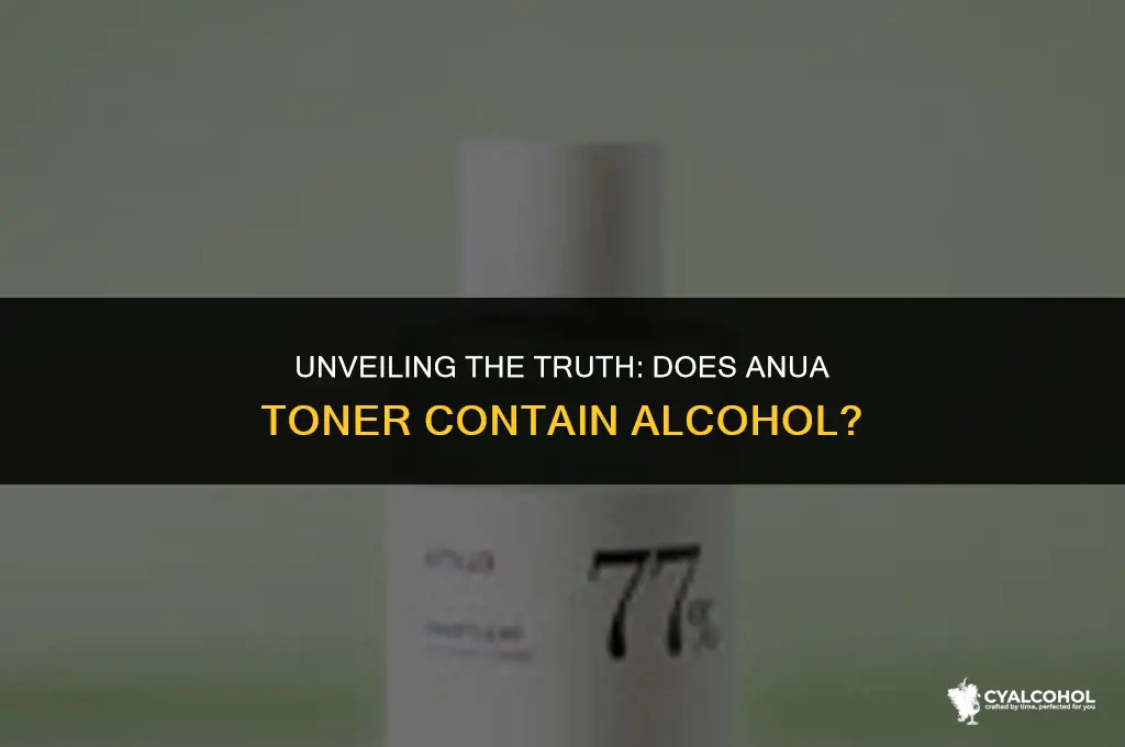 does anua toner have alcohol