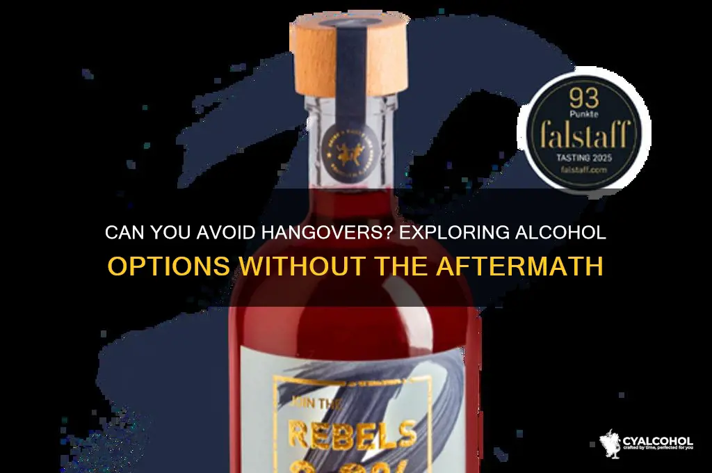 does any alcohol not give hangovers