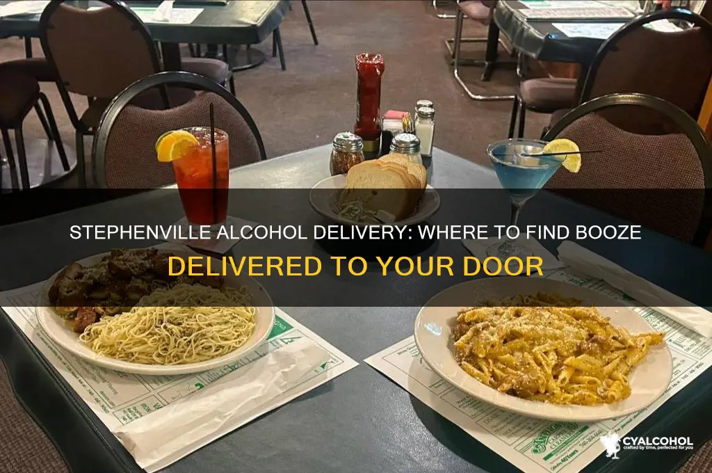 does anywhere in stephenville deliver alcohol