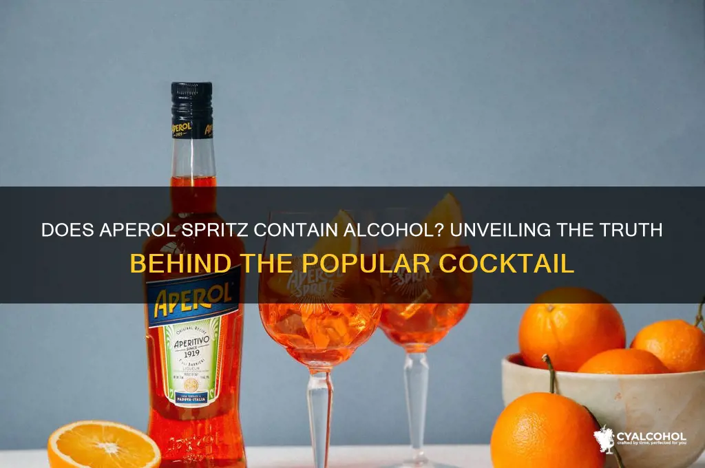 does aperol spritz have alcohol
