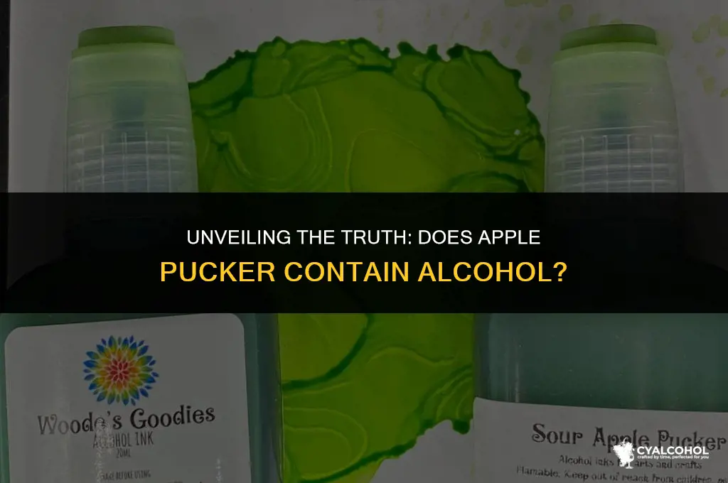 does apple pucker have alcohol