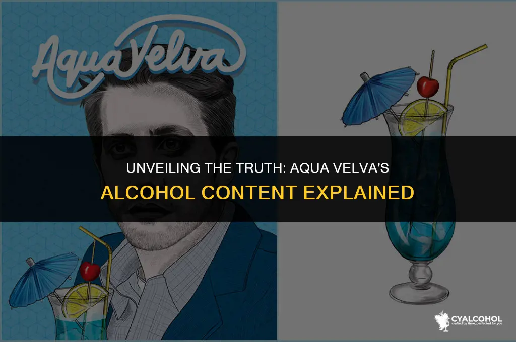 does aqua velva have alcohol