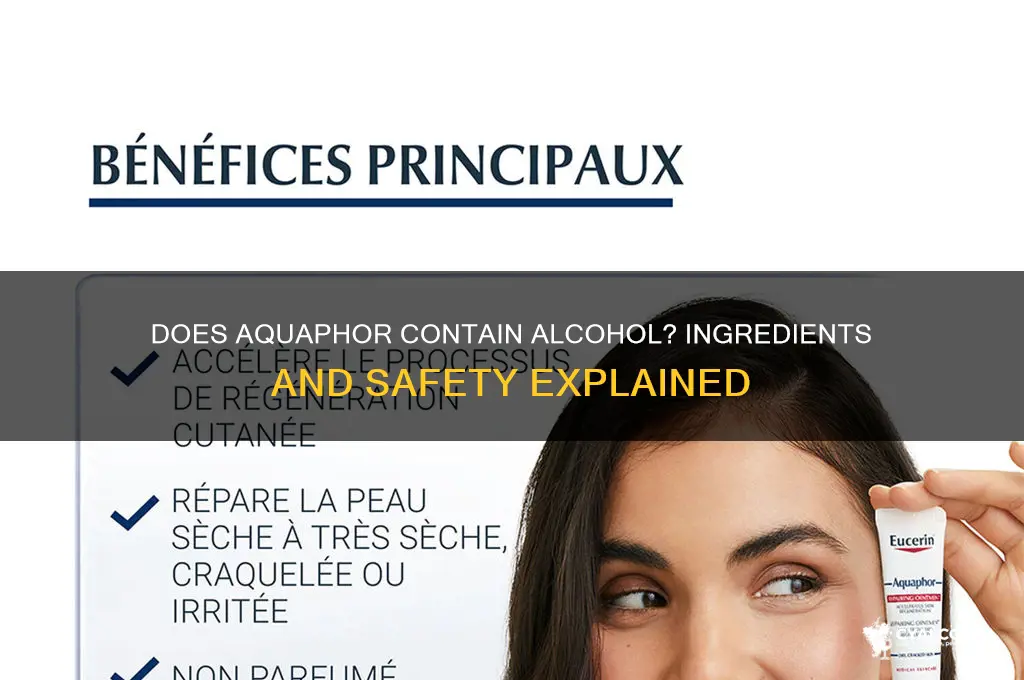 does aquaphor have alcohol