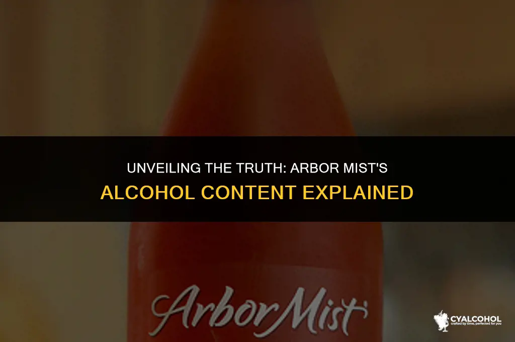 does arbor mist have alcohol