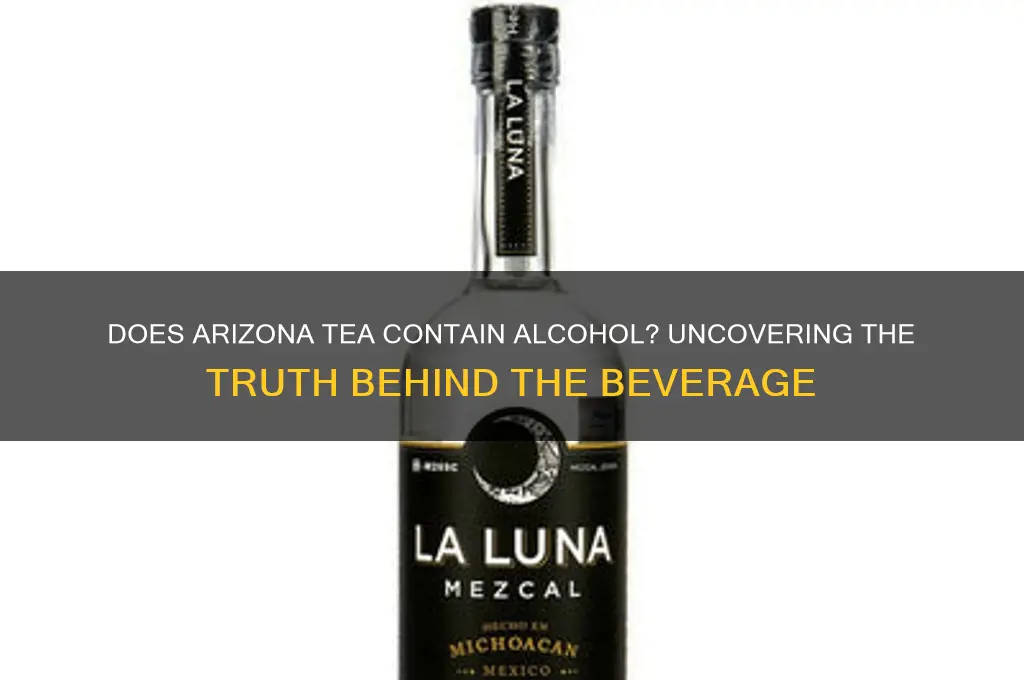does arizona tea have alcohol