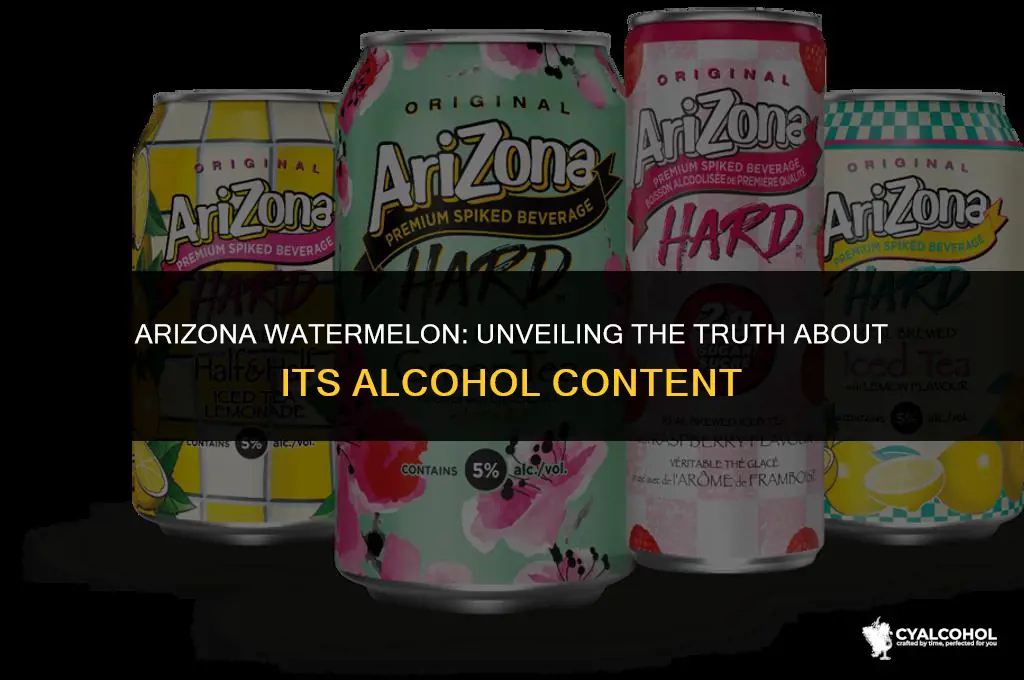 does arizona watermelon have alcohol