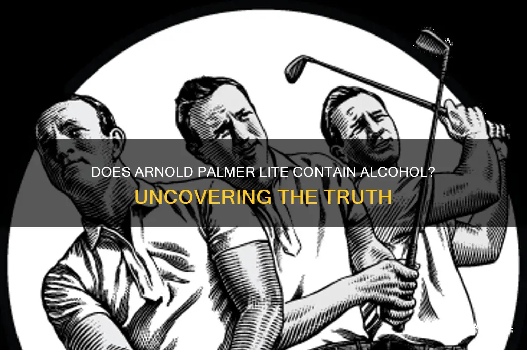 does arnold palmer lite have alcohol
