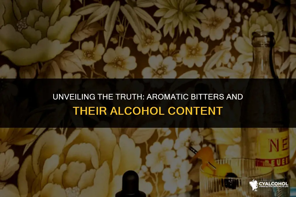 does aromatic bitters have alcohol