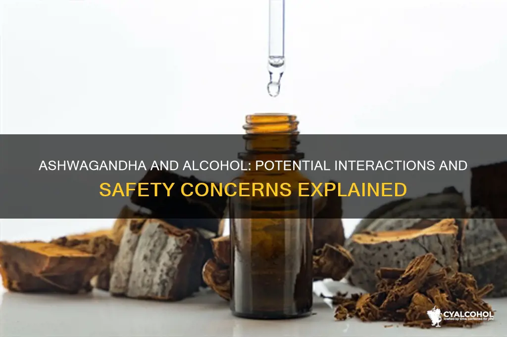 does ashwagandha interact with alcohol