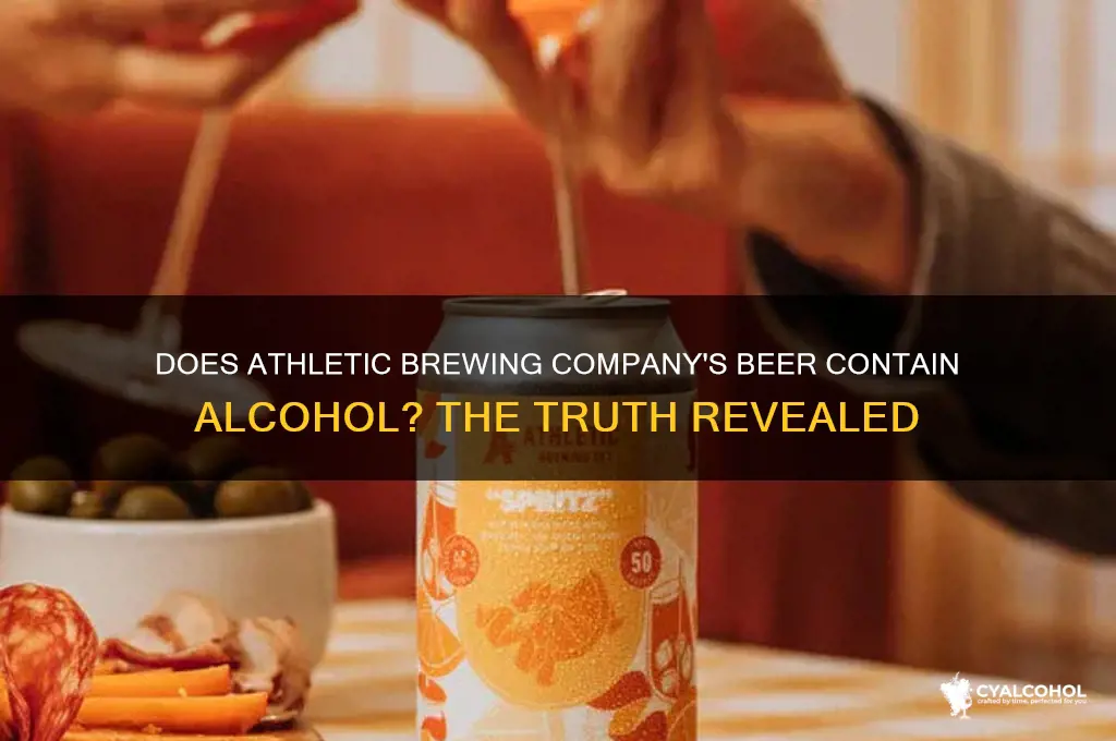does athletic brewing company have alcohol
