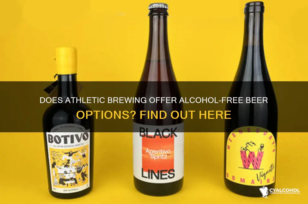 does athletic have alcohol