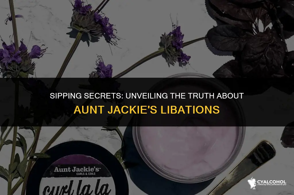 does aunt jackies have alcohol