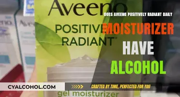 Does Aveeno Positively Radiant Daily Moisturizer Contain Alcohol?