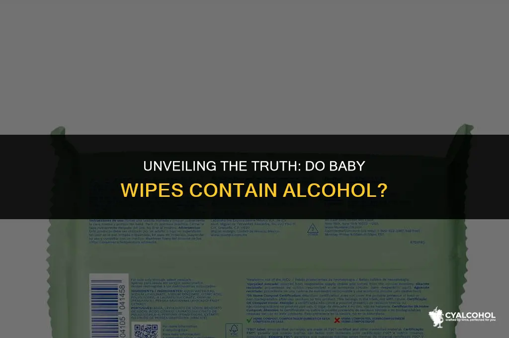 does baby wipes have alcohol