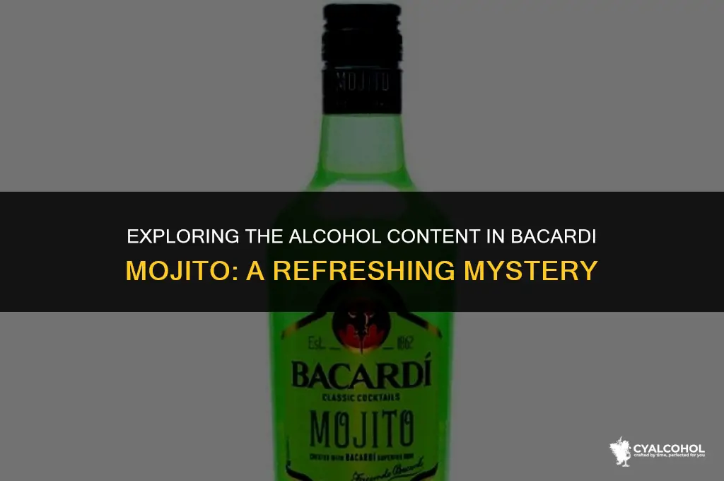 does bacardi mojito have alcohol
