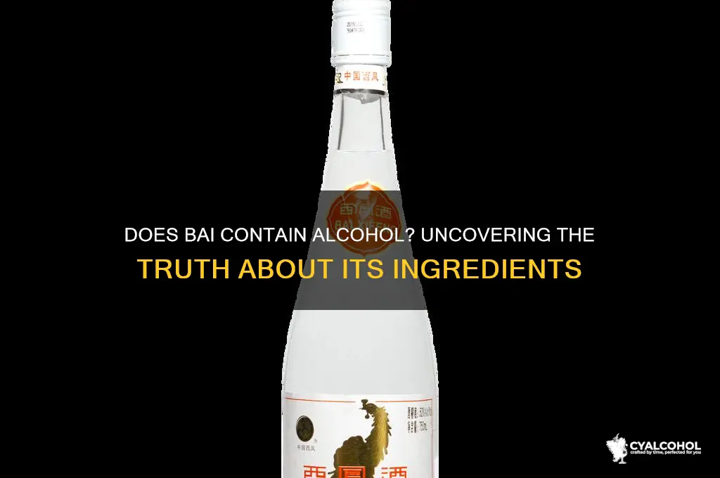 does bai have alcohol in it