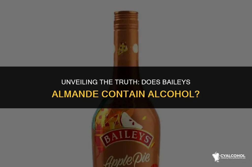 does baileys almande have alcohol
