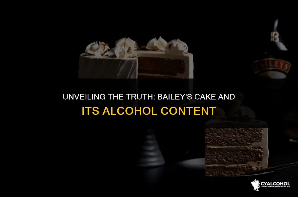 does baileys cake have alcohol