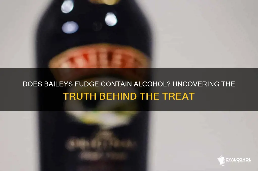 does baileys fudge have alcohol