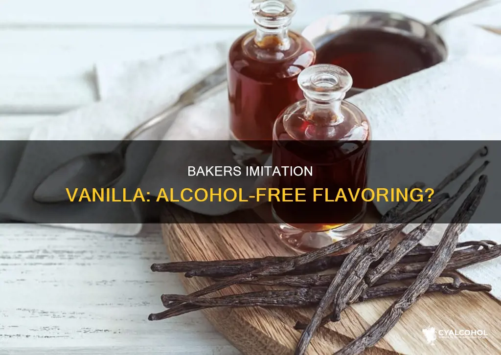 does bakers imitation vanilla flavor have alcohol in it