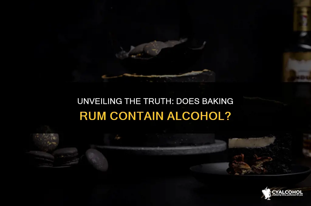 does baking rum have alcohol