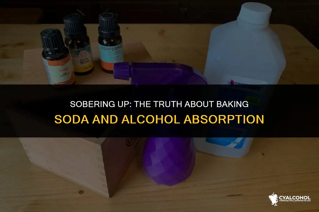 does baking soda absorb alcohol