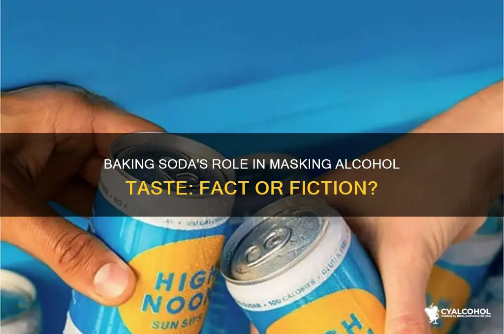 does baking soda eliminate alcohol taste