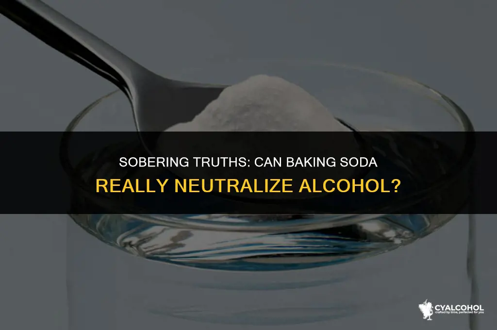 does baking soda neutralize alcohol