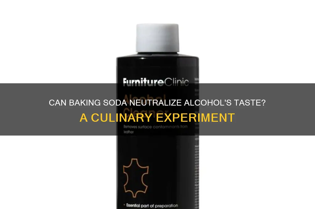 does baking soda remove alcohol taste