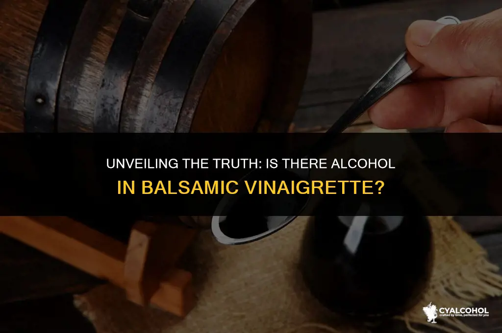 does balsamic venegerette have alcohol