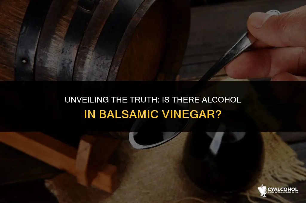 does balsamic vinegar has alcohol