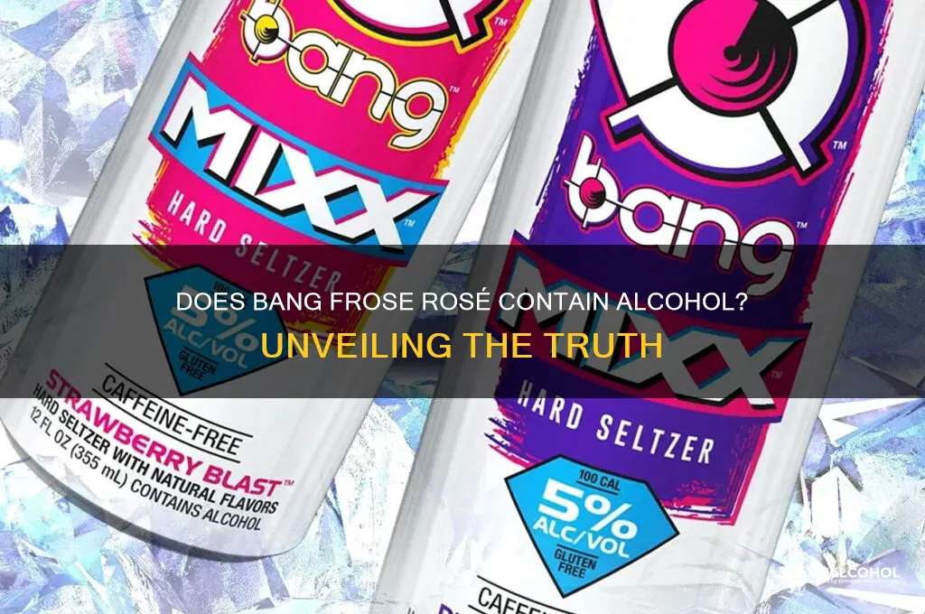 does bang frose rosé have alcohol