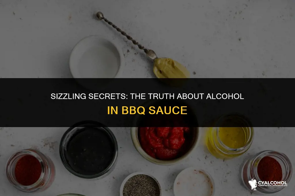 does barbeque sauce have alcohol