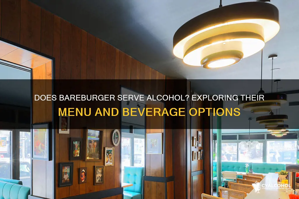 does bareburger have alcohol