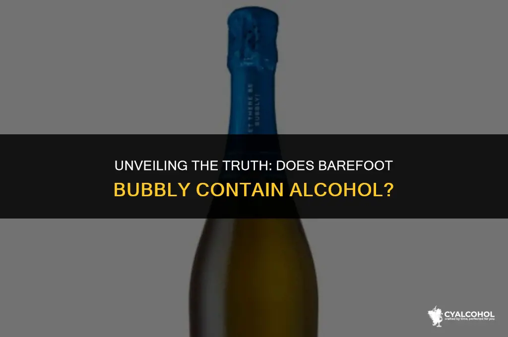 does barefoot bubbly have alcohol