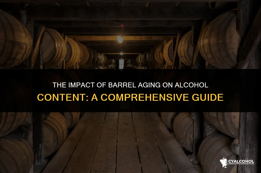 does barrel aging increase alcohol