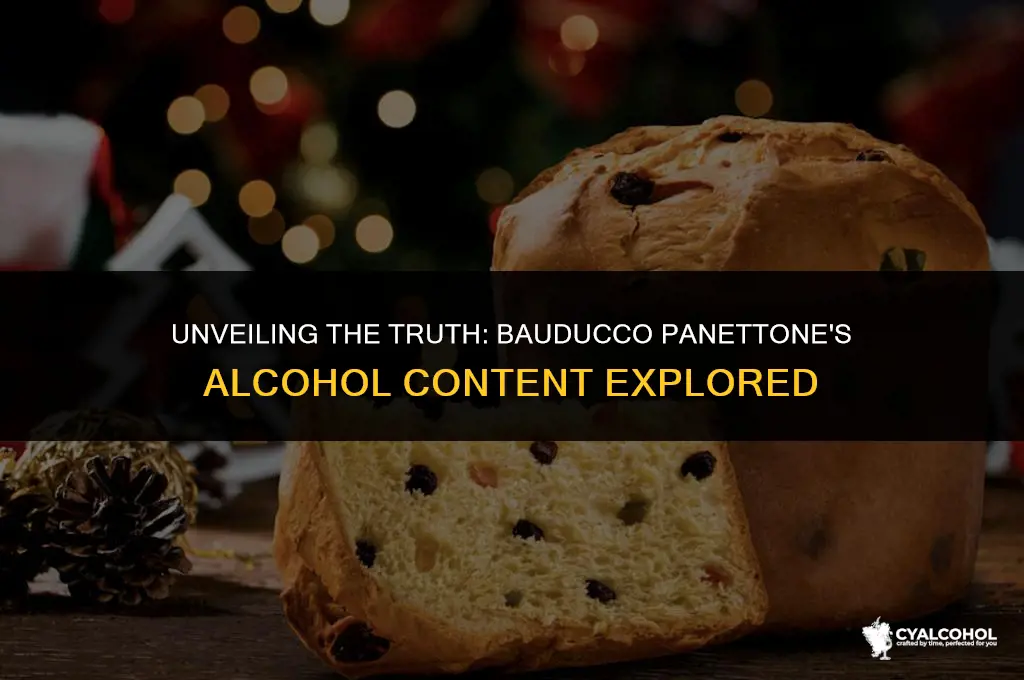 does bauducco panettone have alcohol