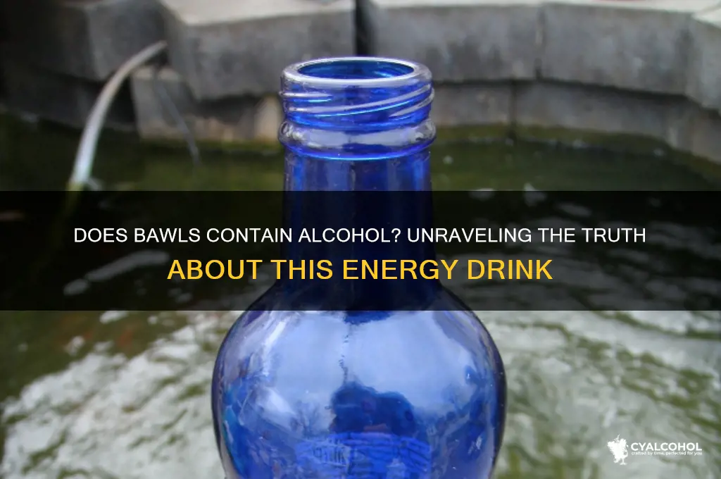 does bawls have alcohol