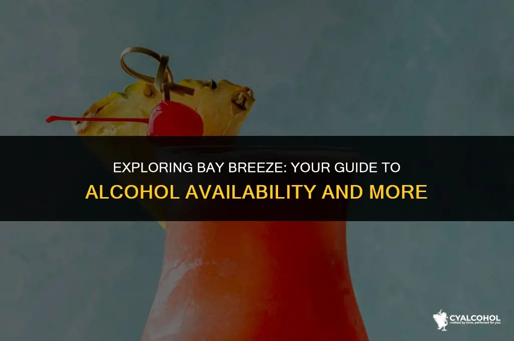 does bay breeze sale alcohol