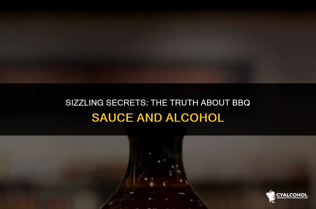does bbq sauce have alcohol