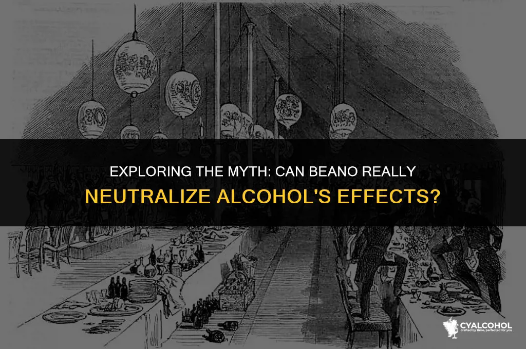 does beano work for alcohol