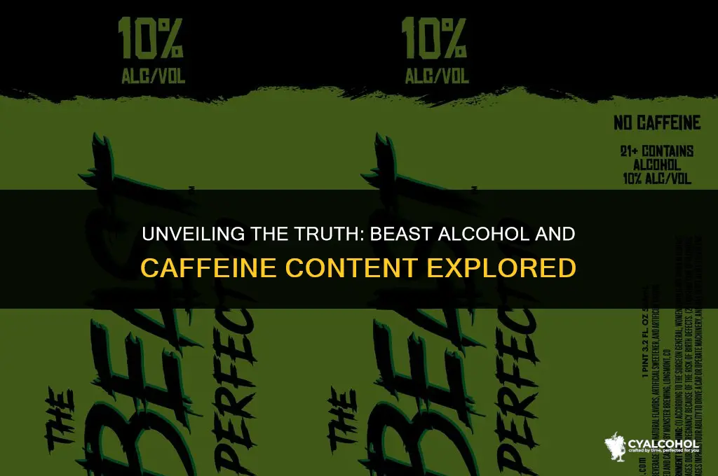 does beast alcohol have caffeine