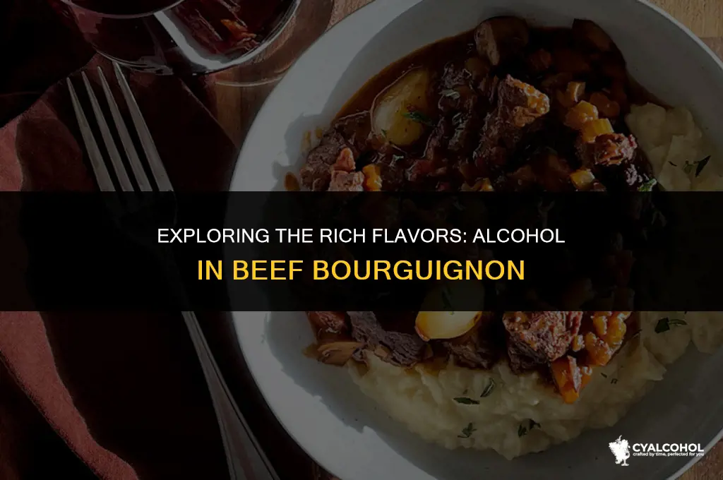 does beef bourguignon have alcohol
