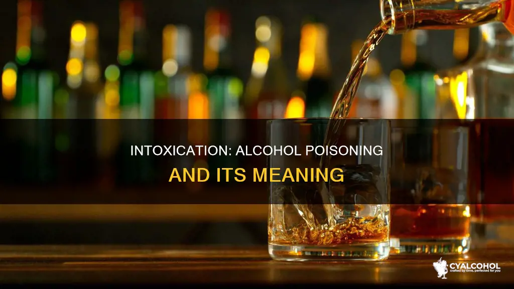 does being intoxicated mean you are poisoned by alcohol